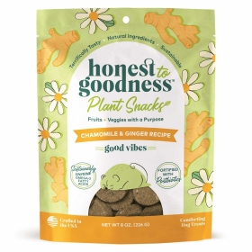 Honest To Goodness(TM) Plant Snacks Good Vibes Chamomile & Ginger Recipe Dog Treats 8oz