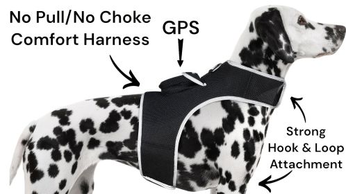 Mini Waterproof GPS Tracker for Dog Collar w/ Perimeter Fencing System Size:XL