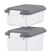 41 Lbs. Airtight Pet Food Container | Dog Cat Food Storage Bin | Treat Box with Scoop