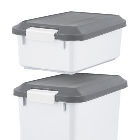 41 Lbs. Airtight Pet Food Container | Dog Cat Food Storage Bin | Treat Box with Scoop