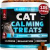 Hemp Cat Calming Treats for Stress & Anxiety Relief Cat Kittens Melatonin Made in USA Storm Anxiety Сomposure Grooming Separation Travel Care Calming