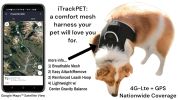 High Quality GSM GPS Cat Dog Tracker Collar Mini Pet Tracking Device Size:M