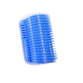 1/2pcs Corner Scrubber Cat Scratcher Massage Brush Scratcher Toy Cat Scratch Board, Wall Corner Cat Brush Pet Groomer Tool Brush Comb Pet Supplies (Color: Blue, Quantity: 1pc)